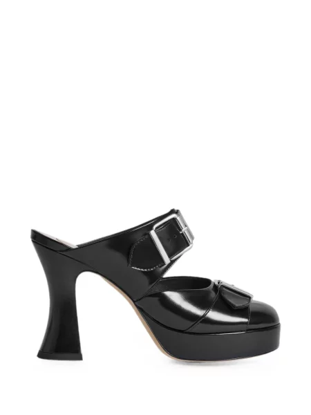 Papuci tip mules Simone Rocha cu cataramă negru
