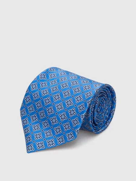 Краватка в візерунок Stefano Ricci синя