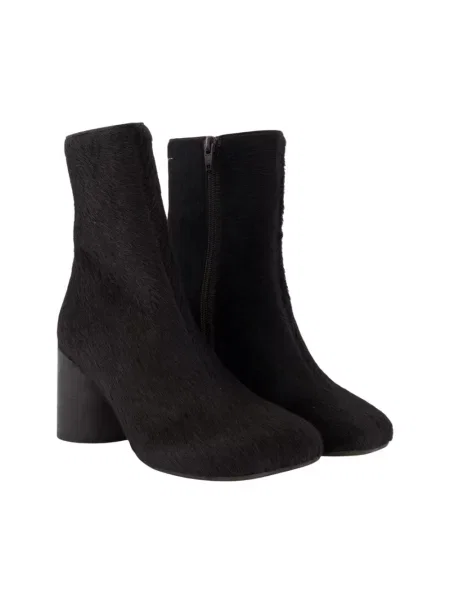 Botki Mm6 Maison Margiela skórzane czarne
