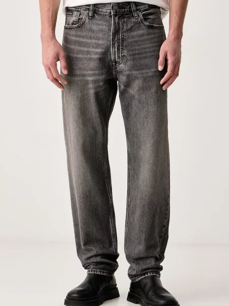 Calvin Klein blugi tapered pentru bărbați gri