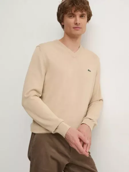 Пуловер Lacoste мъжки черно