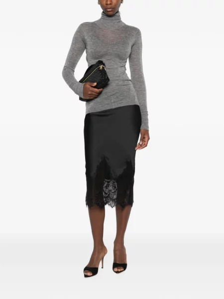 Top Elisabetta Franchi de lână gri