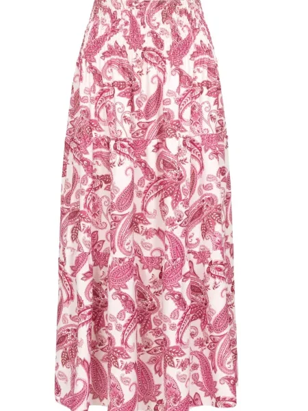 Sukně pink / tmavě růžová bílá