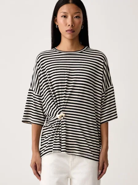Essentiel Antwerp tricou pentru femei cu vâscoză Kriss negru