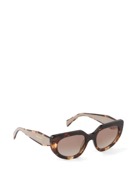 Ochelari de soare Prada Eyewear cu autograf maro