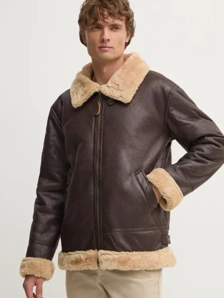 Alpha Industries geaca B3 FL barbati de tranzitie maro