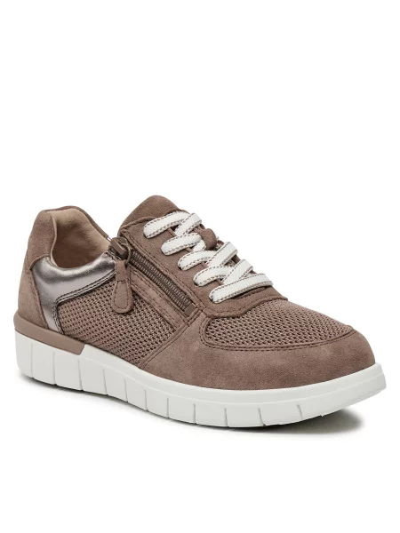 Sneakersy Caprice hnedá