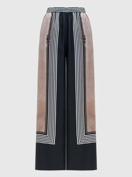 Штани палаццо CARABO із шовку Max Mara