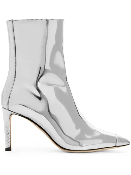 Botine Giuseppe Zanotti din piele argintiu