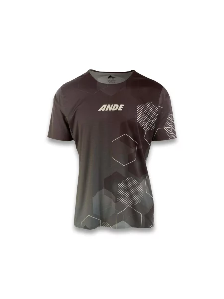 T-Shirt Ande Kima Dorośli czarna