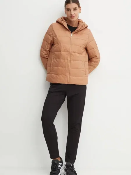 Демисезонная куртка Roxy с капюшоном коричневая