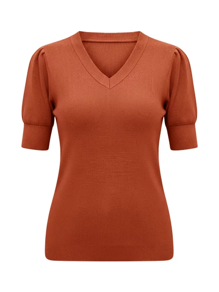 Imily Bela Pulover ruginiu roșu