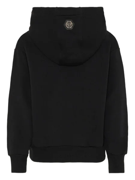 Bluza z kapturem dziecięca Philipp Plein czarna