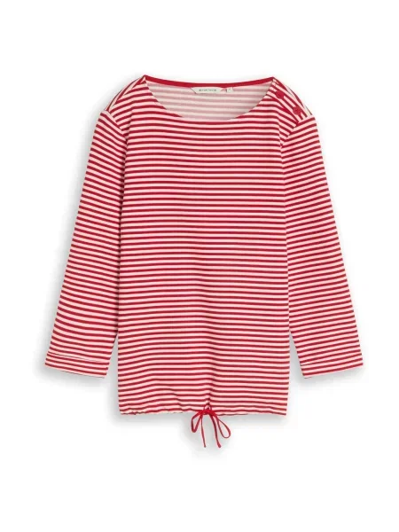 TOM TAILOR Tricou roșu alb