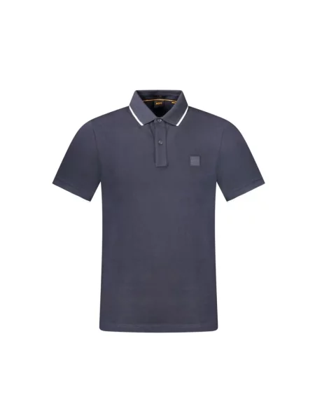 Koszulka polo Boss Orange niebieska
