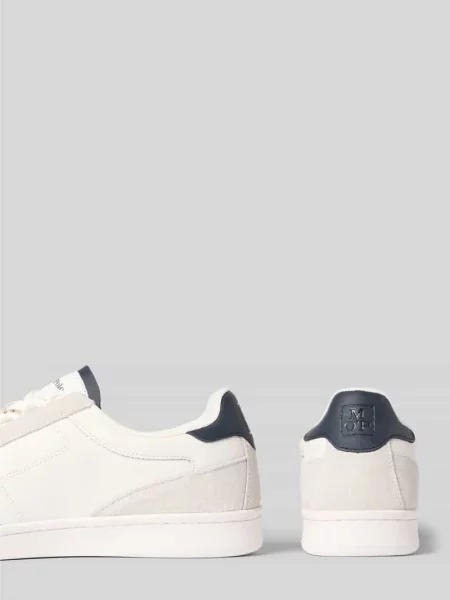 Sneakersy niskie z naturalnej skóry bydlęcej Marc O'polo białe