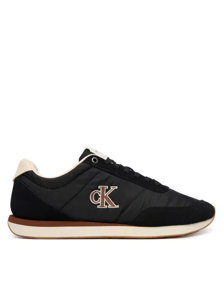 Calvin Klein Niske tenisice RETRO RUNNER ESS pijeska / tamno smeđa crna