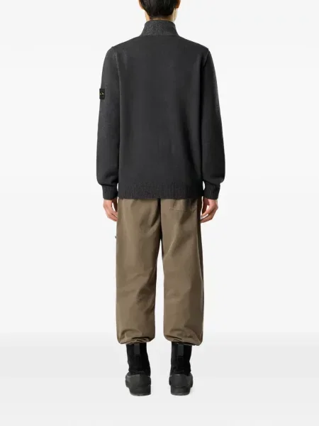 Pulover Stone Island cu strasuri gri