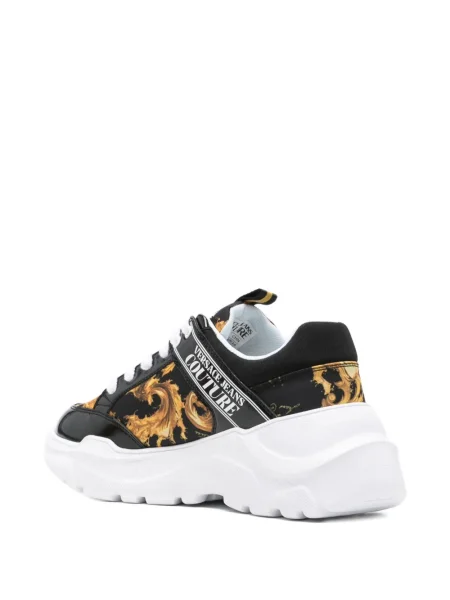 Sneakers Versace Jeans Couture με κορδόνια με δαντέλα μαύρο