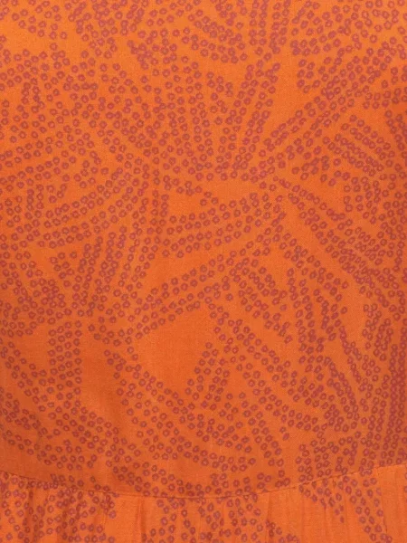 Миди рокля Dvf Diane Von Furstenberg с принт оранжево