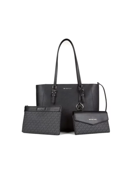 Torebka Michael Kors skórzana 3 w 1 czarna