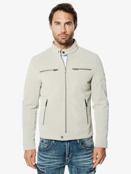 KOROSHI Geacă de primăvară-toamnă deschis gri