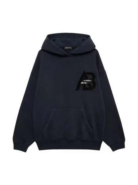 Bluza z kapturem Anine Bing z kapturem czarna