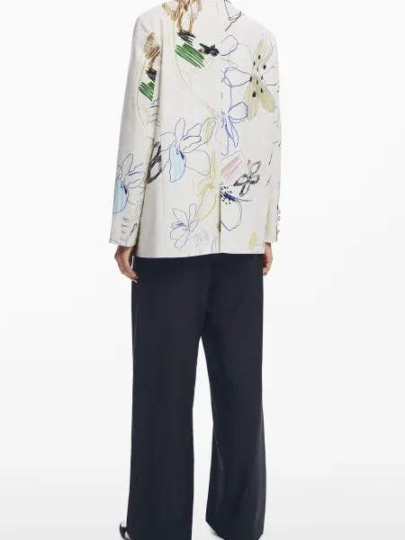 Desigual Sacou Arty alb