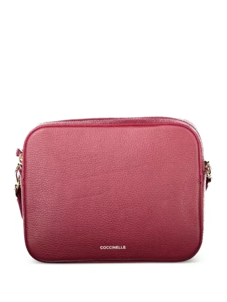 Bőr crossbody táska Coccinelle piros