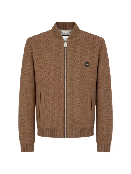 Geanta de piele Philipp Plein maro