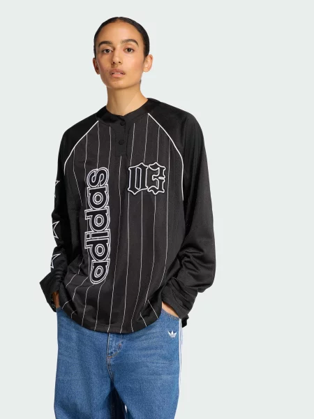 Лонгслів adidas перероблений чорний