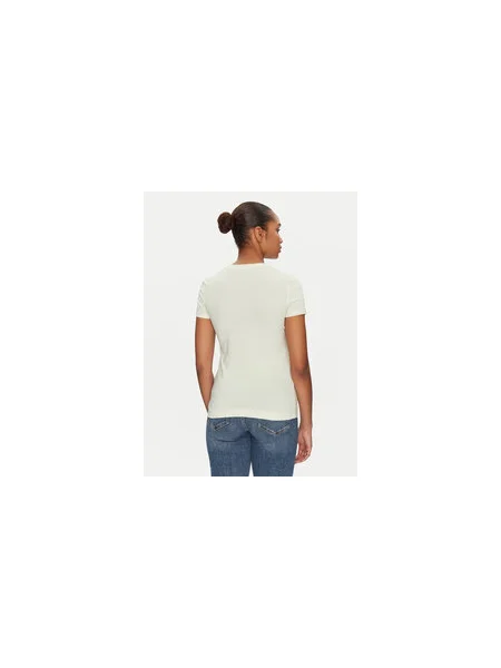 Guess Póló Sárga Slim Fit zöld