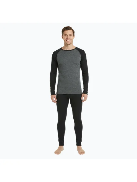 Мъжки комплект термо бельо WOOLCANO Merino grey сиво
