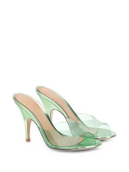 Papuci tip mules Gianvito Rossi verde