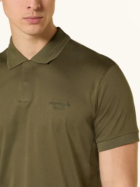 Boss Koszulka Polo Z Dżerseju Spirit 70 Krój Regular Fit gruen zielona