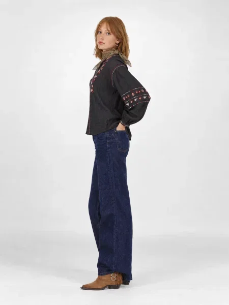 Džínsová košeľa Pepe Jeans čierna