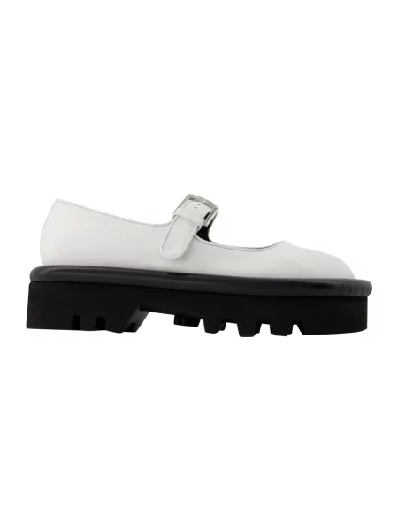 Balerinki Jw Anderson skórzane chunky białe