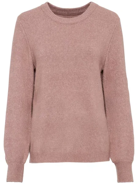 Sweter z rękawami balonowymi różowy