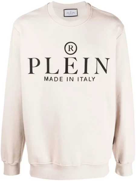Hanorac crewneck Philipp Plein cu imagine cu decolteu rotund