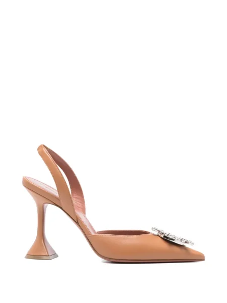 Pantofi cu toc Amina Muaddi de cristal