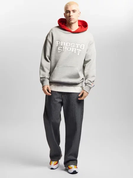 Bluza sportowa Prosto Harvard z kapturem szara