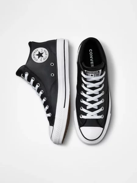 Converse Chuck Taylor All Star Malden Street MID férfi bőr tornacipők fekete