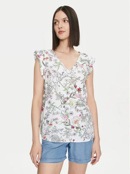 United Colors Of Benetton Bluză Colorat alb