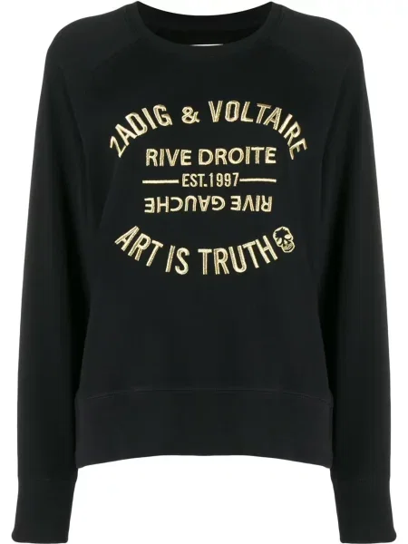 Hanorac Zadig&voltaire cu broderie negru