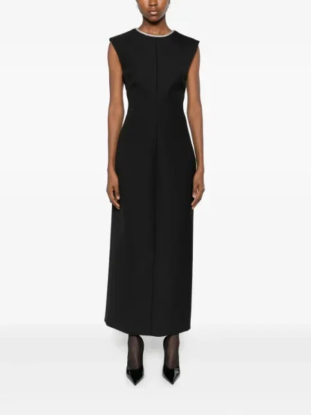 Rochie midi Róhe până la genunchi de costum negru