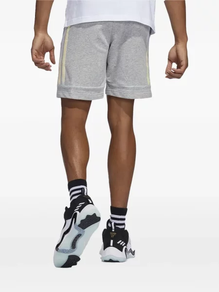 Tricou polo Adidas cu dungi alergare cu autograf negru