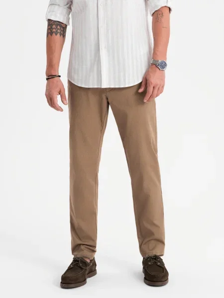 Pantaloni chino Ombre alb