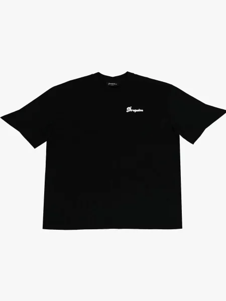 Dropsize Tricou Hustle Hard negru alb