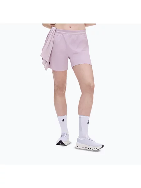 Pantaloni scurți de alergare pentru femei On 5" Performance foxglove