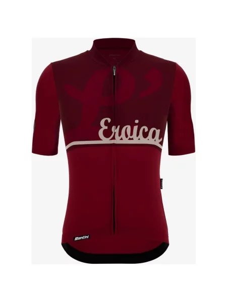 Koszulka rowerowa Santini x Eroica L Granatowa S czerwona